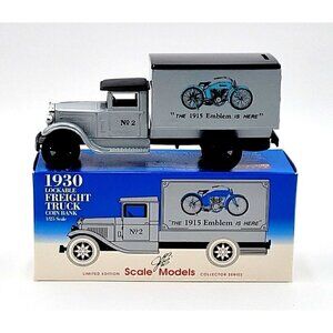 ERTL 1930 Lockable Freight Truck Coin Bank "The 1915‎ Emblem is Here" Rare